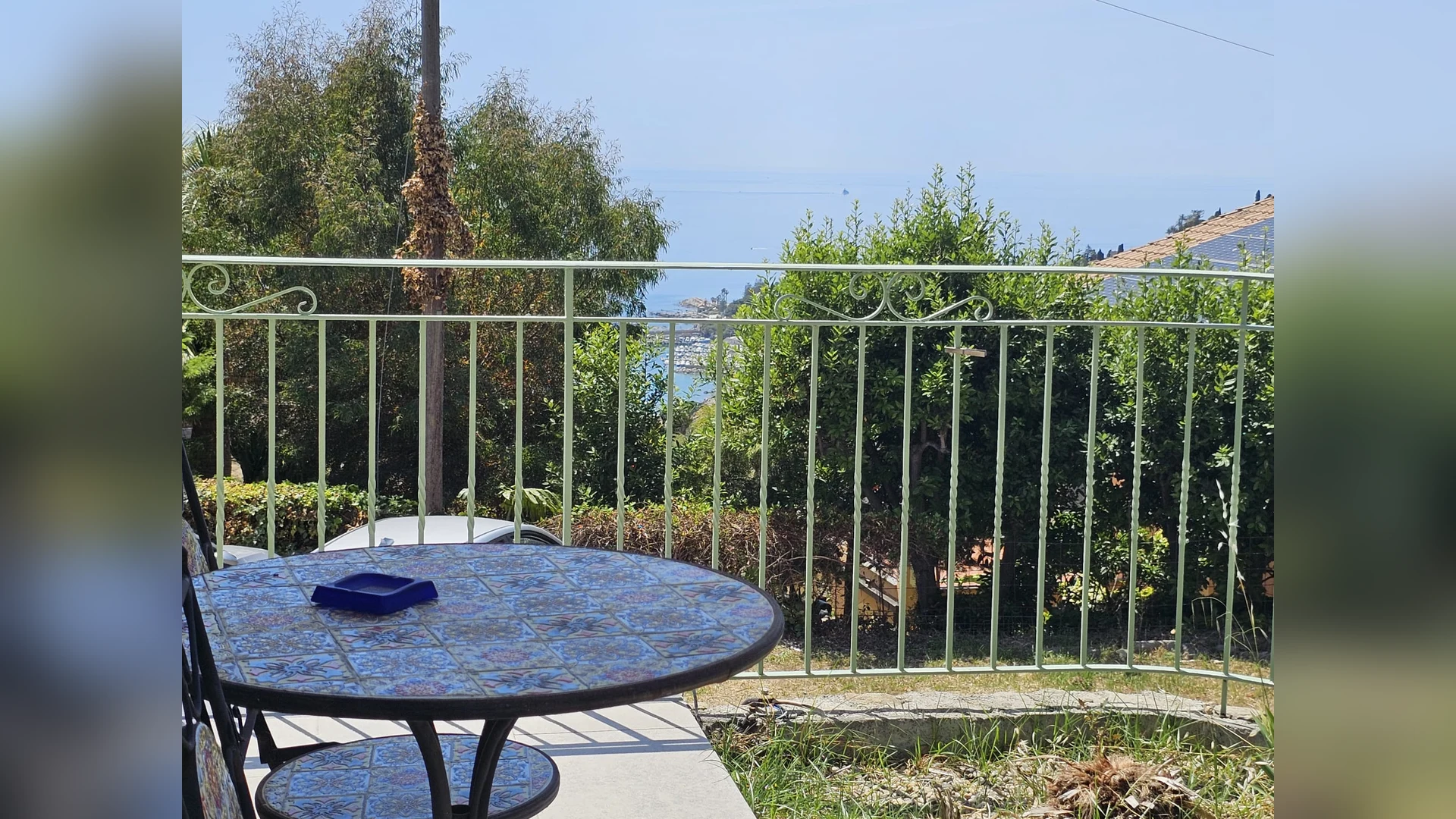 Terrazza con vista mare di Casa Montenero — Bordighera (località Montenero)